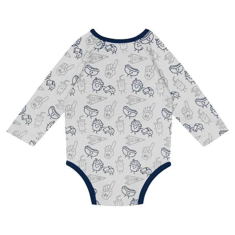 3-Piece Dallas Cowboys Long Sleeve Bodysuit, Pants and Cap Set