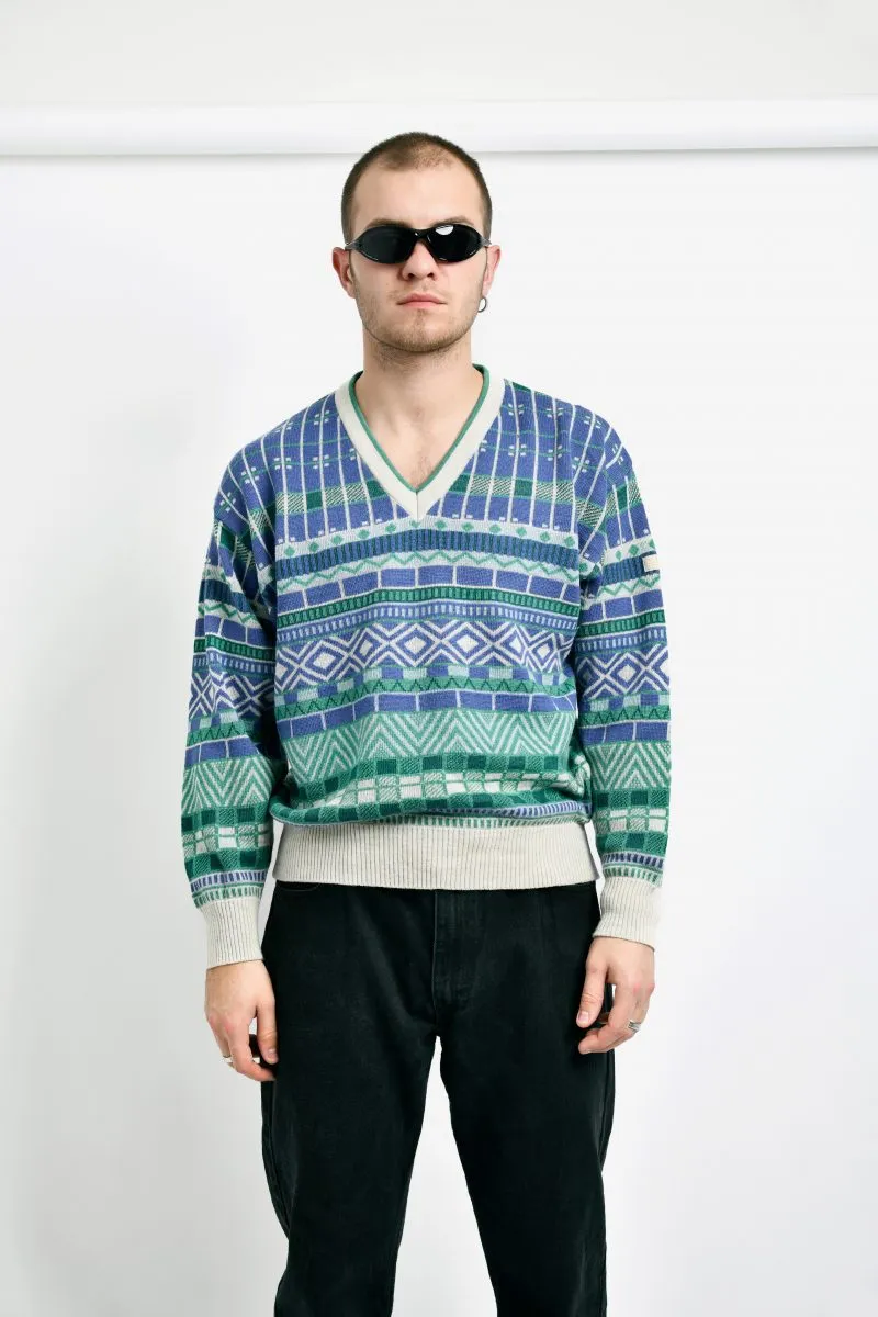 80s retro wool sweater