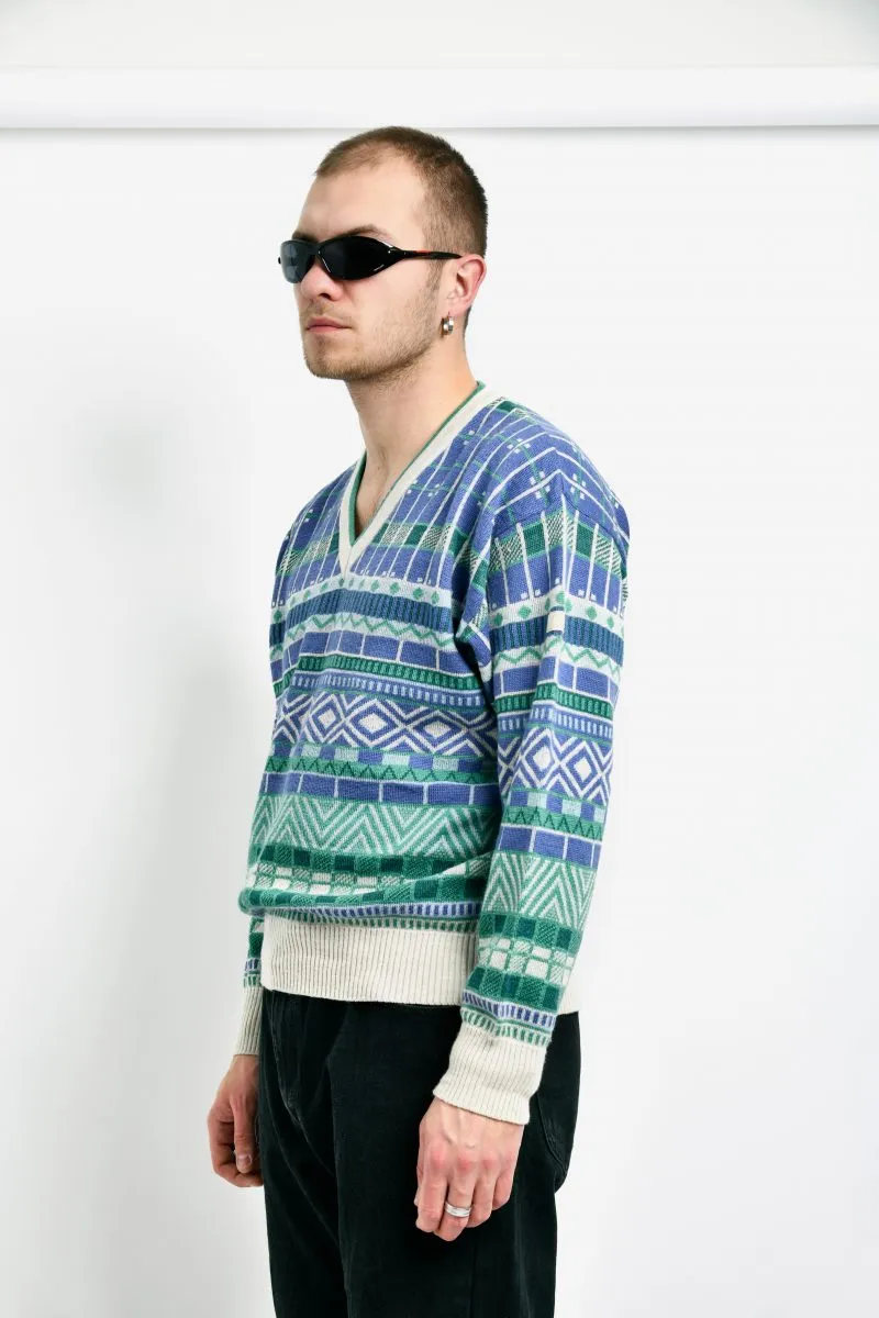 80s retro wool sweater