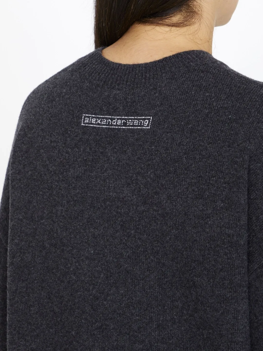 Alexander Wang  |Crew Neck Casual Style Wool Long Sleeves V-neck & Crew neck