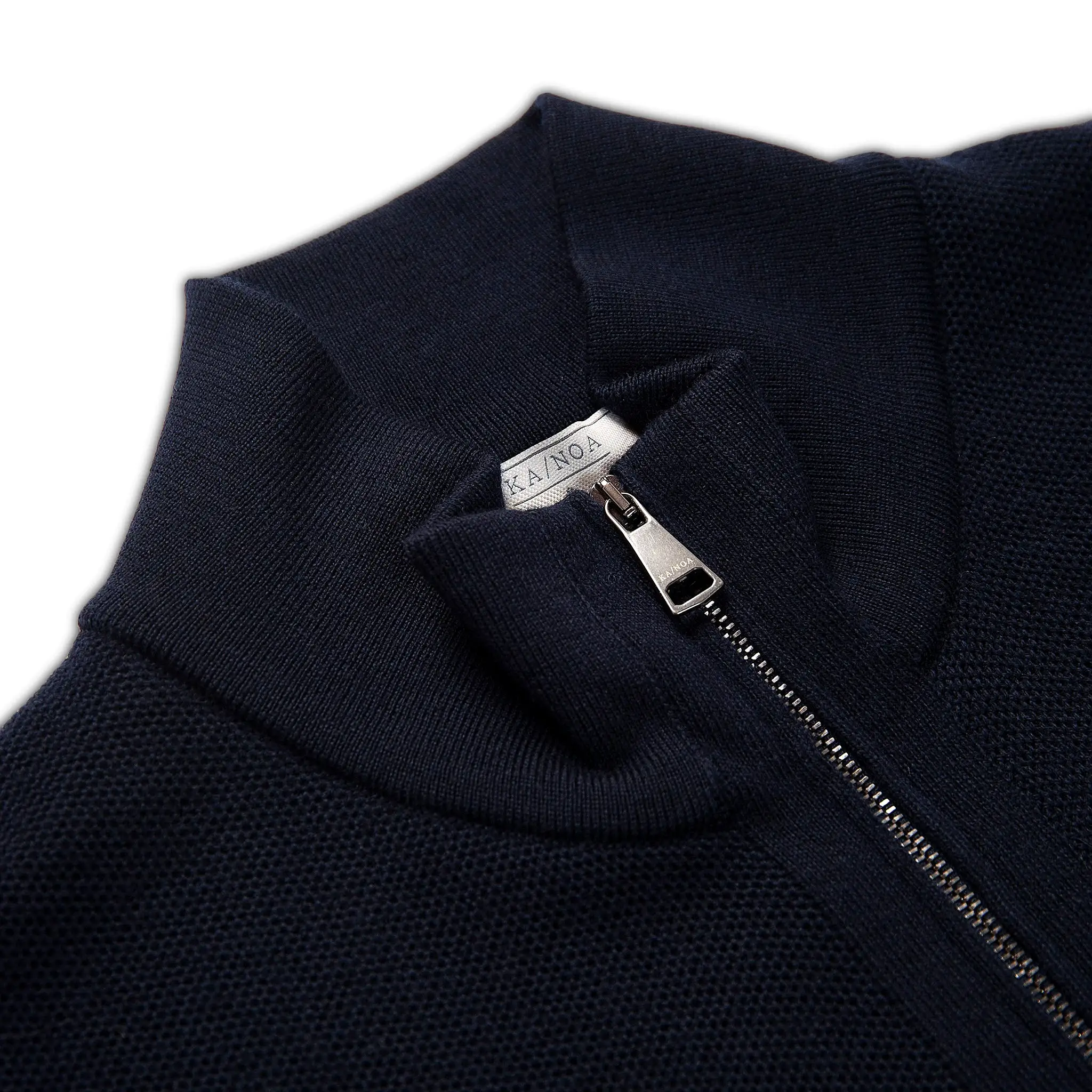 Alexis half-zip polo neck Extrafine Wool