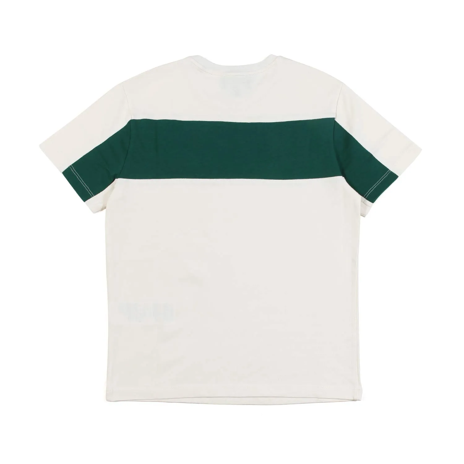 Armani Junior Butter T-Shirt With Green Stripe For Children And Teen