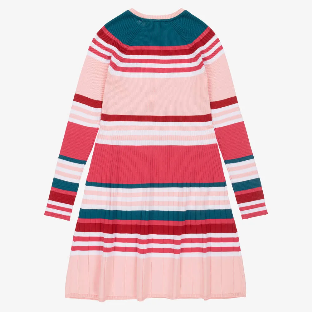 Armani Junior Girls LS Knit Multicolor Dress 24-36M