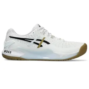 ASICS Men's Gel-Resolution 9 Tennis Shoe (White/Black)