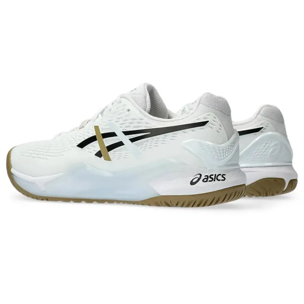 ASICS Men's Gel-Resolution 9 Tennis Shoe (White/Black)