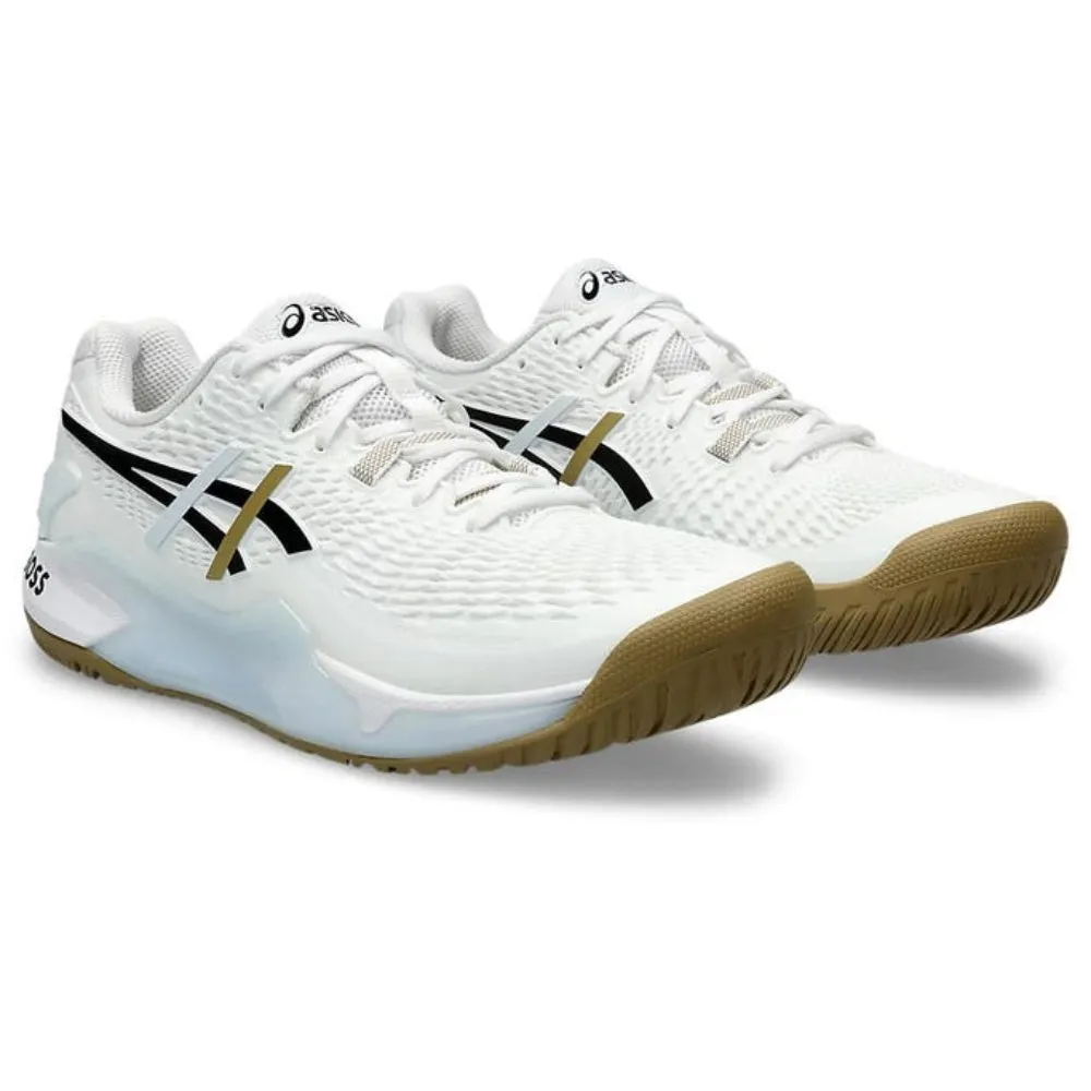 ASICS Men's Gel-Resolution 9 Tennis Shoe (White/Black)