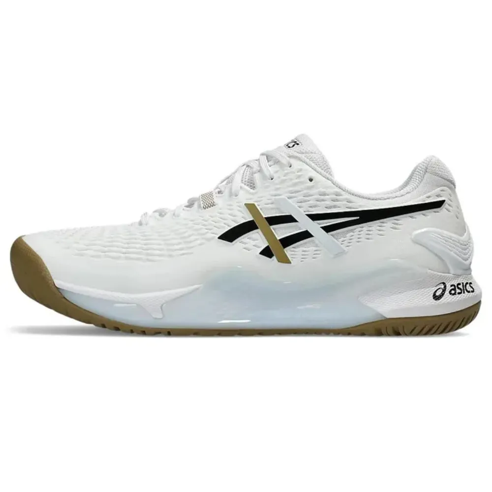 ASICS Men's Gel-Resolution 9 Tennis Shoe (White/Black)