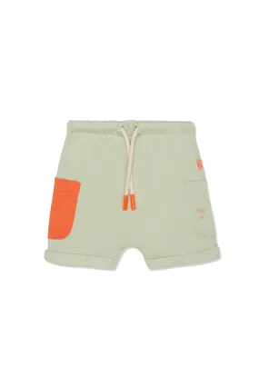 BABY POCKET SHORT-Sea Foam