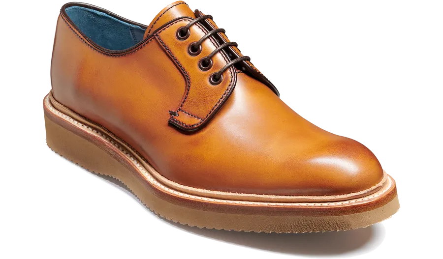 Barker Dean Derby Shoe  - Rosewood Hand Painted