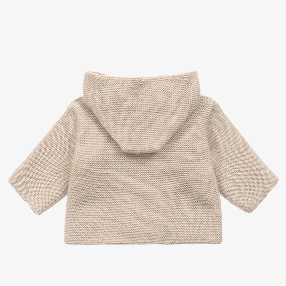 Beige Knitted Pram Coat