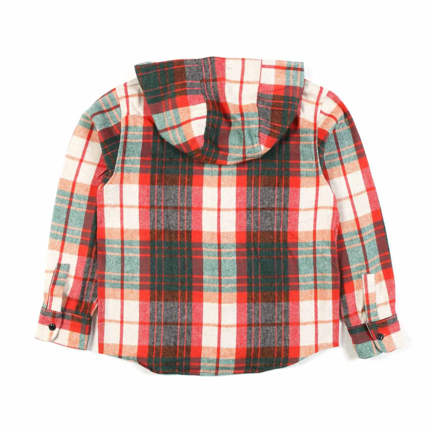 Bellerose Multicolor Hooded Check Shirt For Girls