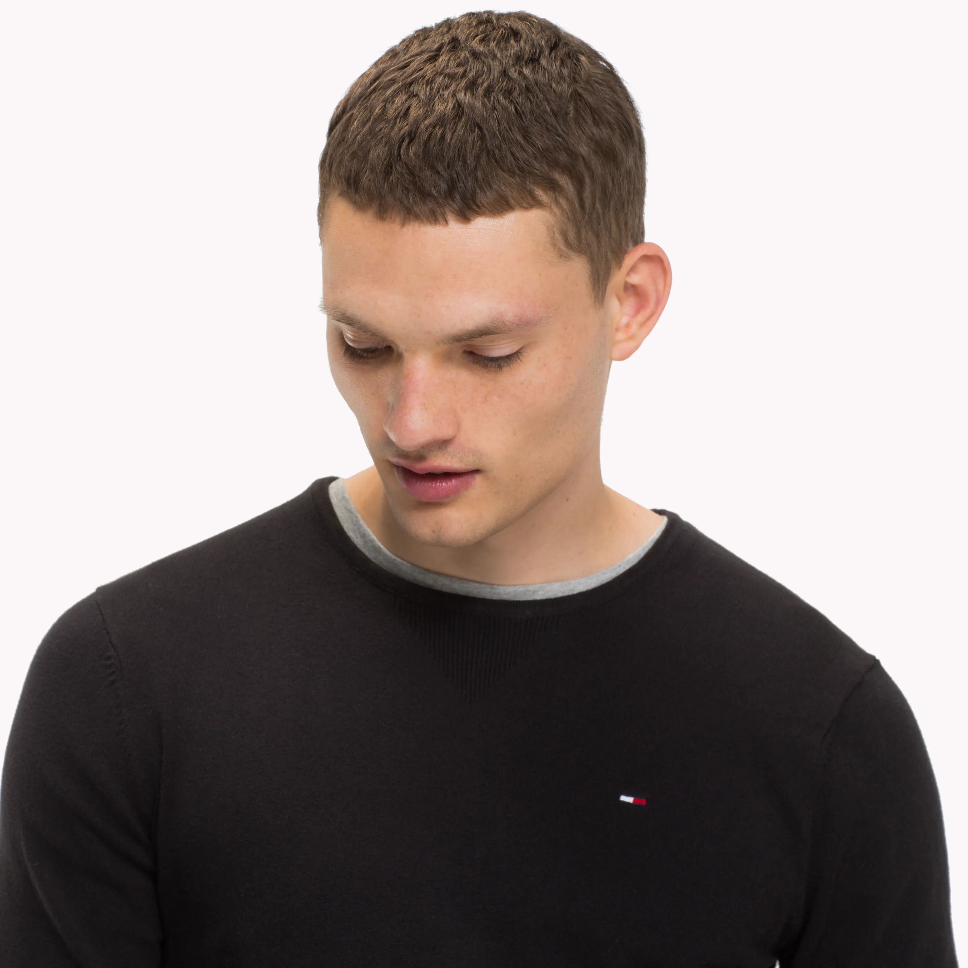 Black Crew Neck Jumper | Sweatshirts & Hoodies | Tommy Hilfiger