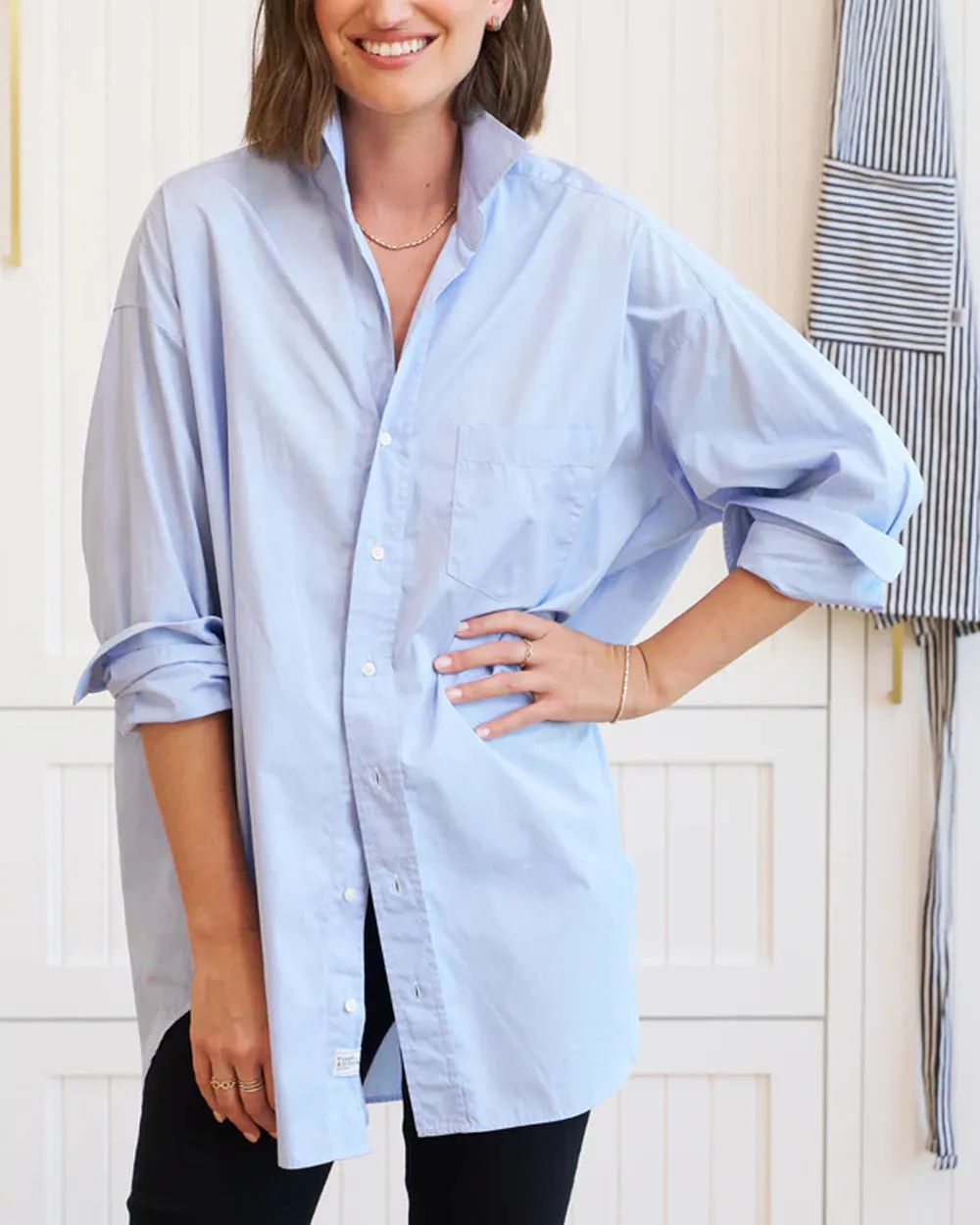 Blue Mackenzie Button Up Shirt