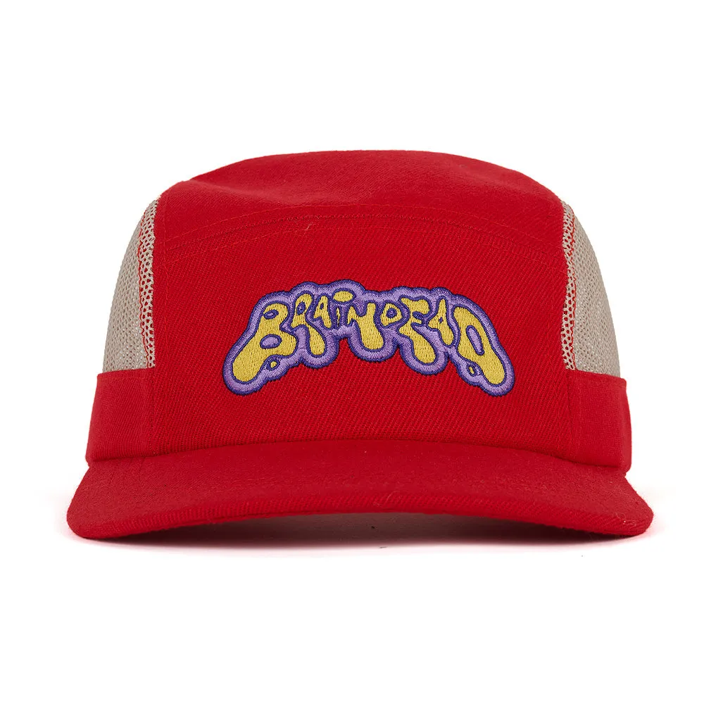 BRAIN DEAD MESH PANEL CAMP HAT // RED