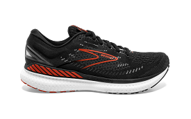 Brooks Glycerin GTS 19 Mens Running Shoe Black/Grey/Red Clay