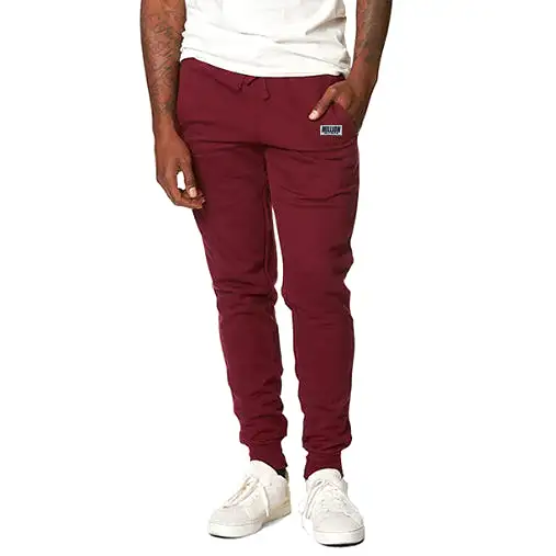 Burgundy Premium Logo Jogger Pants