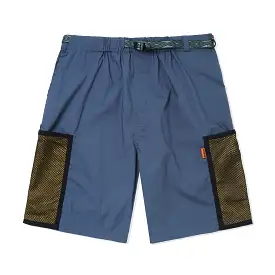 Butter Goods Mesh Cargo Shorts Stone Blue