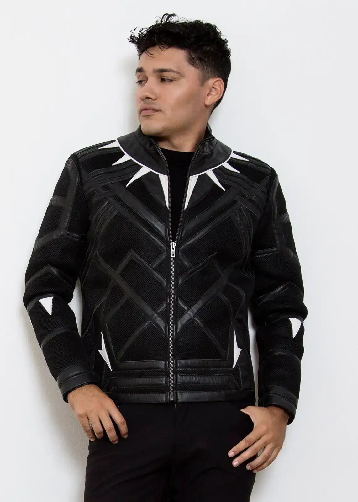 Buy Mens Black Panther Leather Jacket | LucaJackets.com