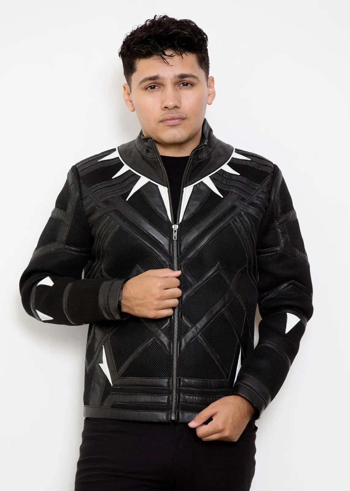 Buy Mens Black Panther Leather Jacket | LucaJackets.com