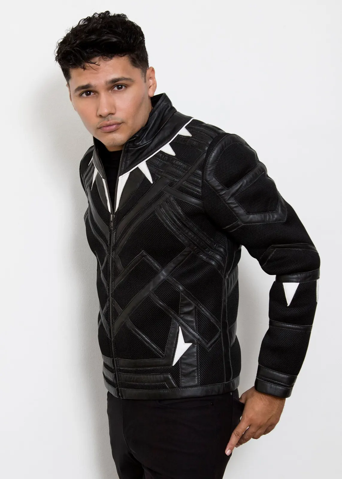 Buy Mens Black Panther Leather Jacket | LucaJackets.com