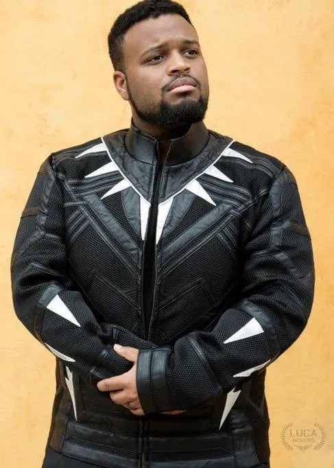 Buy Mens Black Panther Leather Jacket | LucaJackets.com