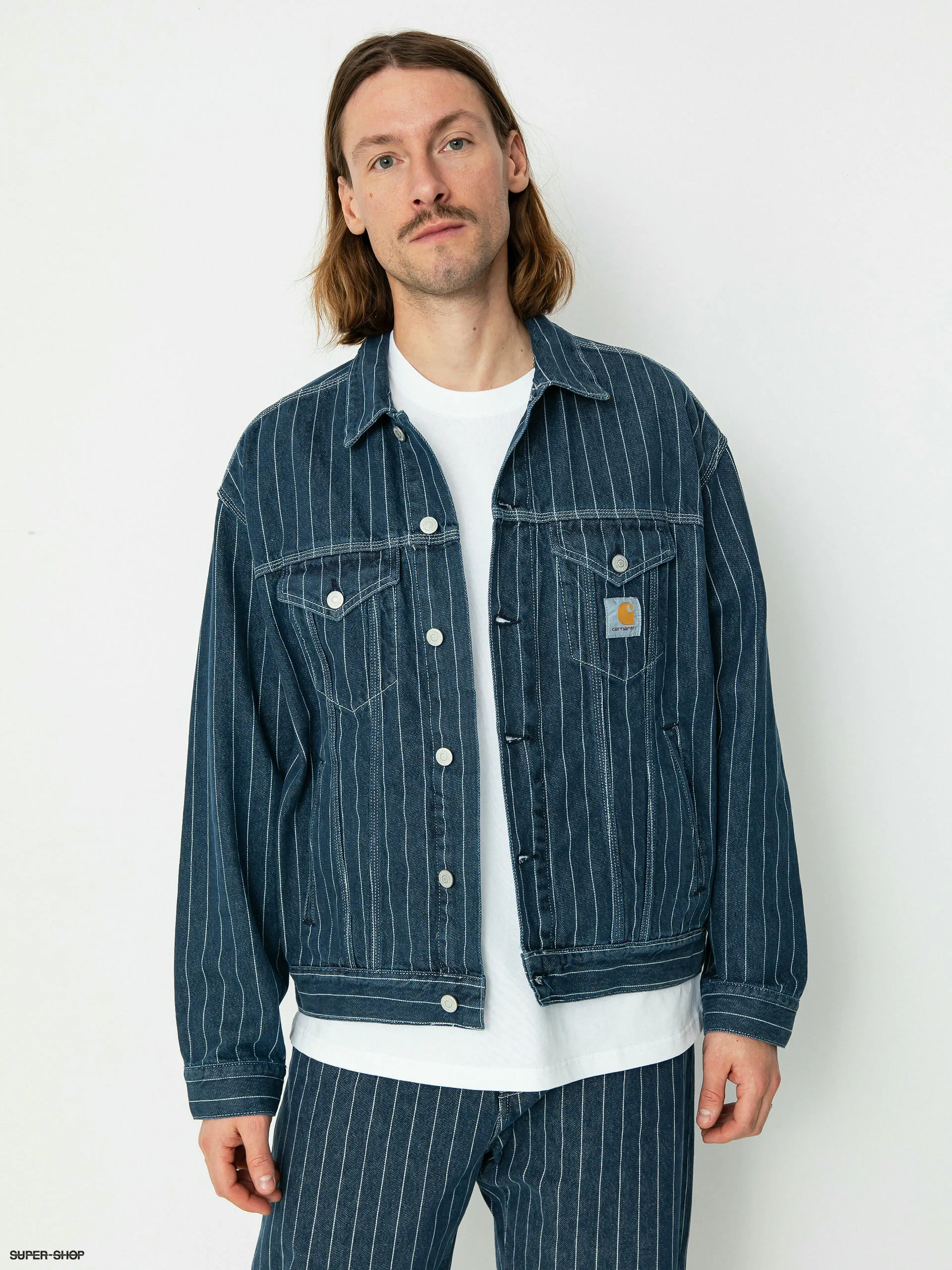 Carhartt WIP Orlean Jacket (orlean stripe/blue/white)