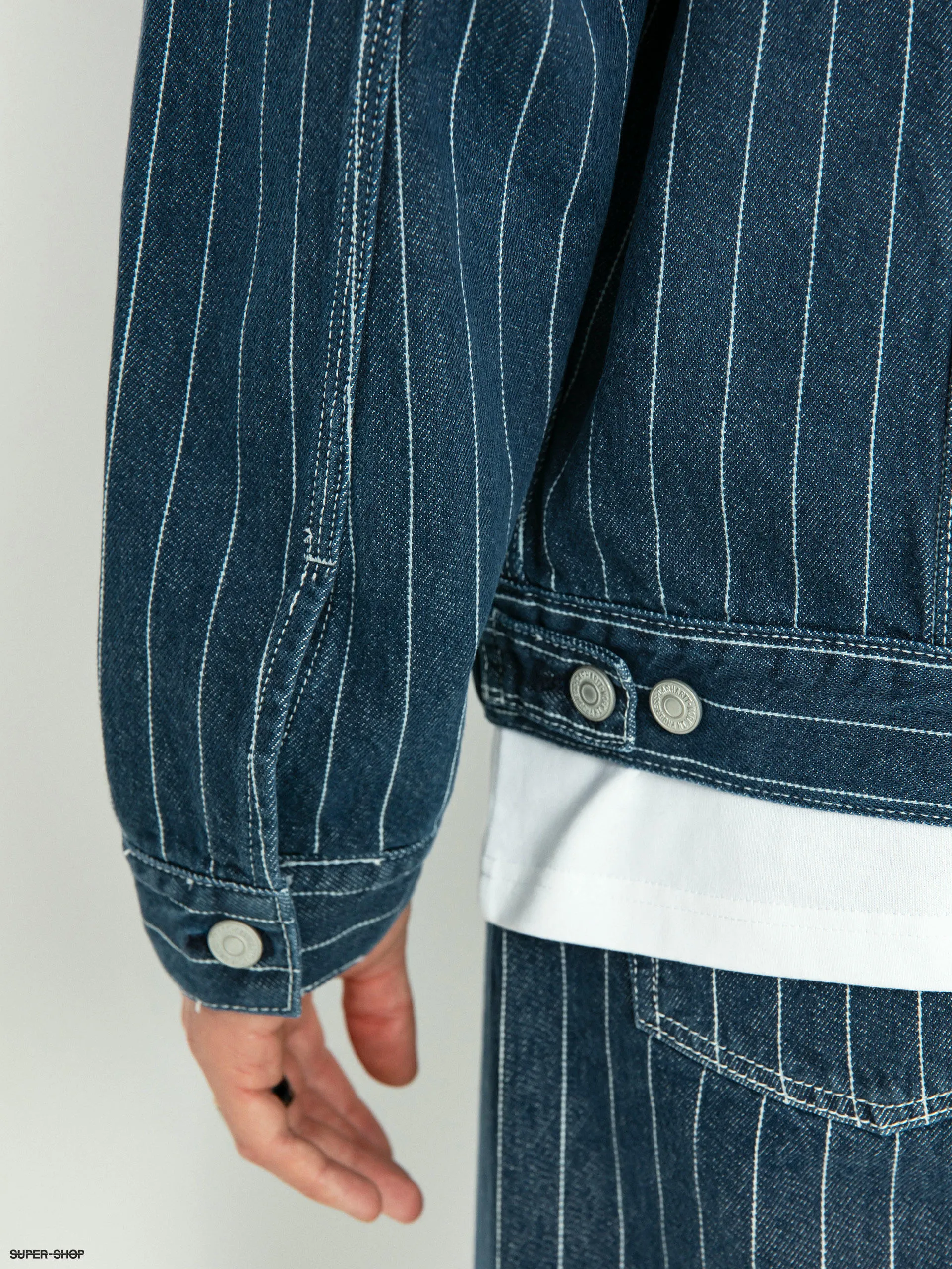 Carhartt WIP Orlean Jacket (orlean stripe/blue/white)