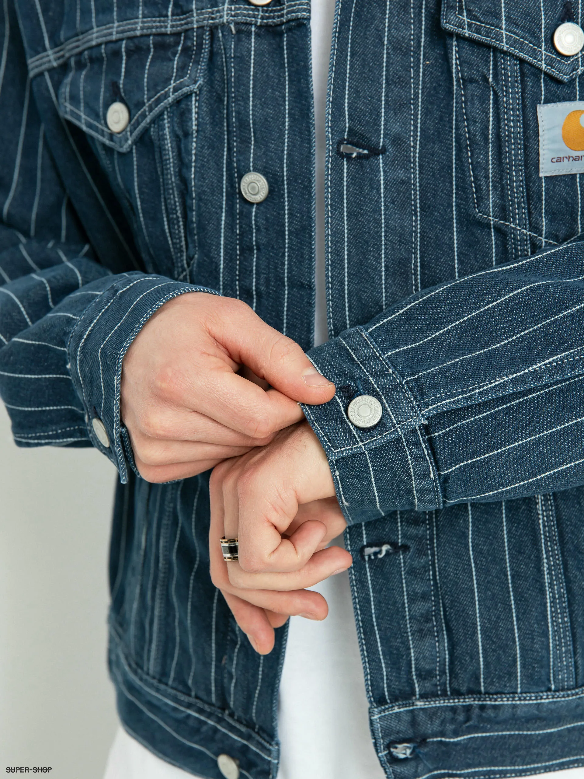 Carhartt WIP Orlean Jacket (orlean stripe/blue/white)