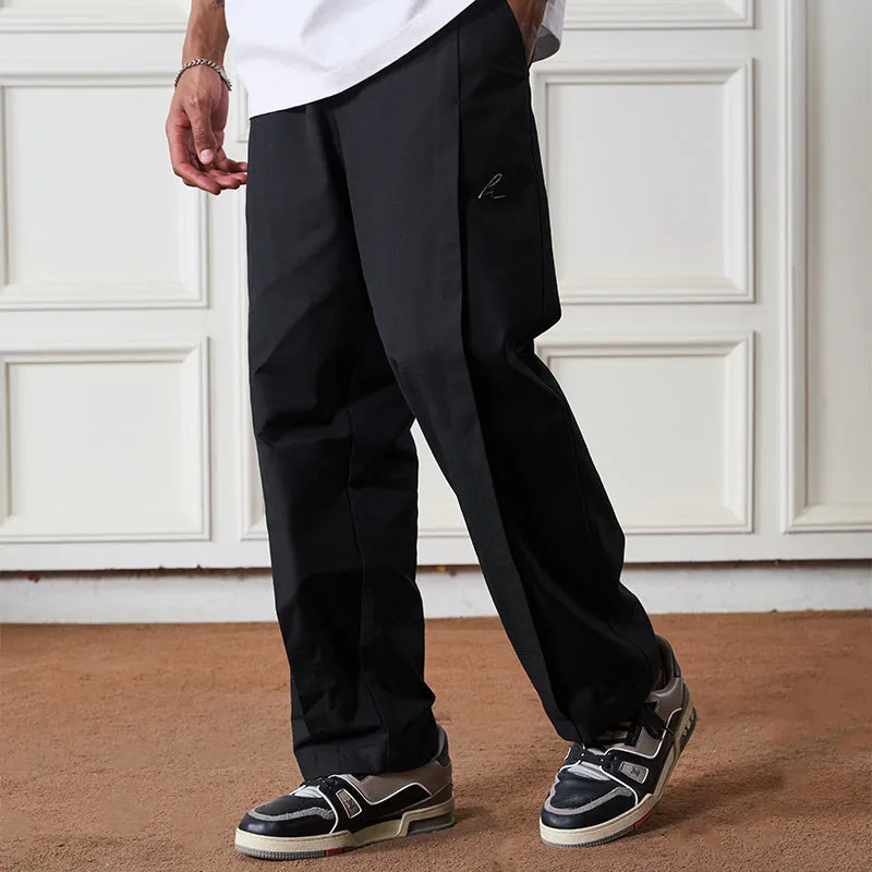 Casual Pleated Suit Trousers