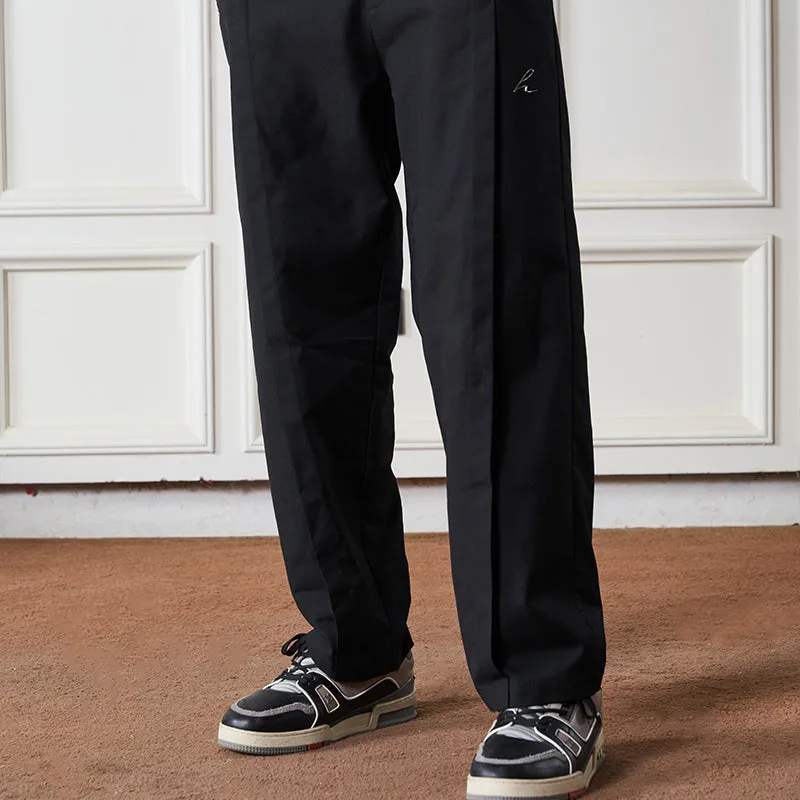 Casual Pleated Suit Trousers