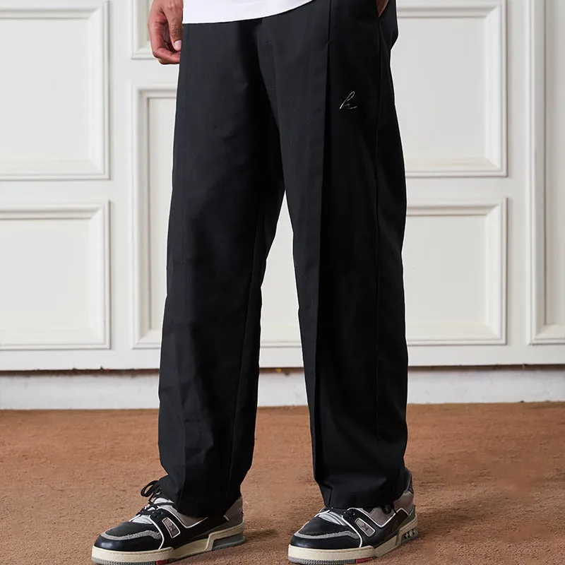 Casual Pleated Suit Trousers