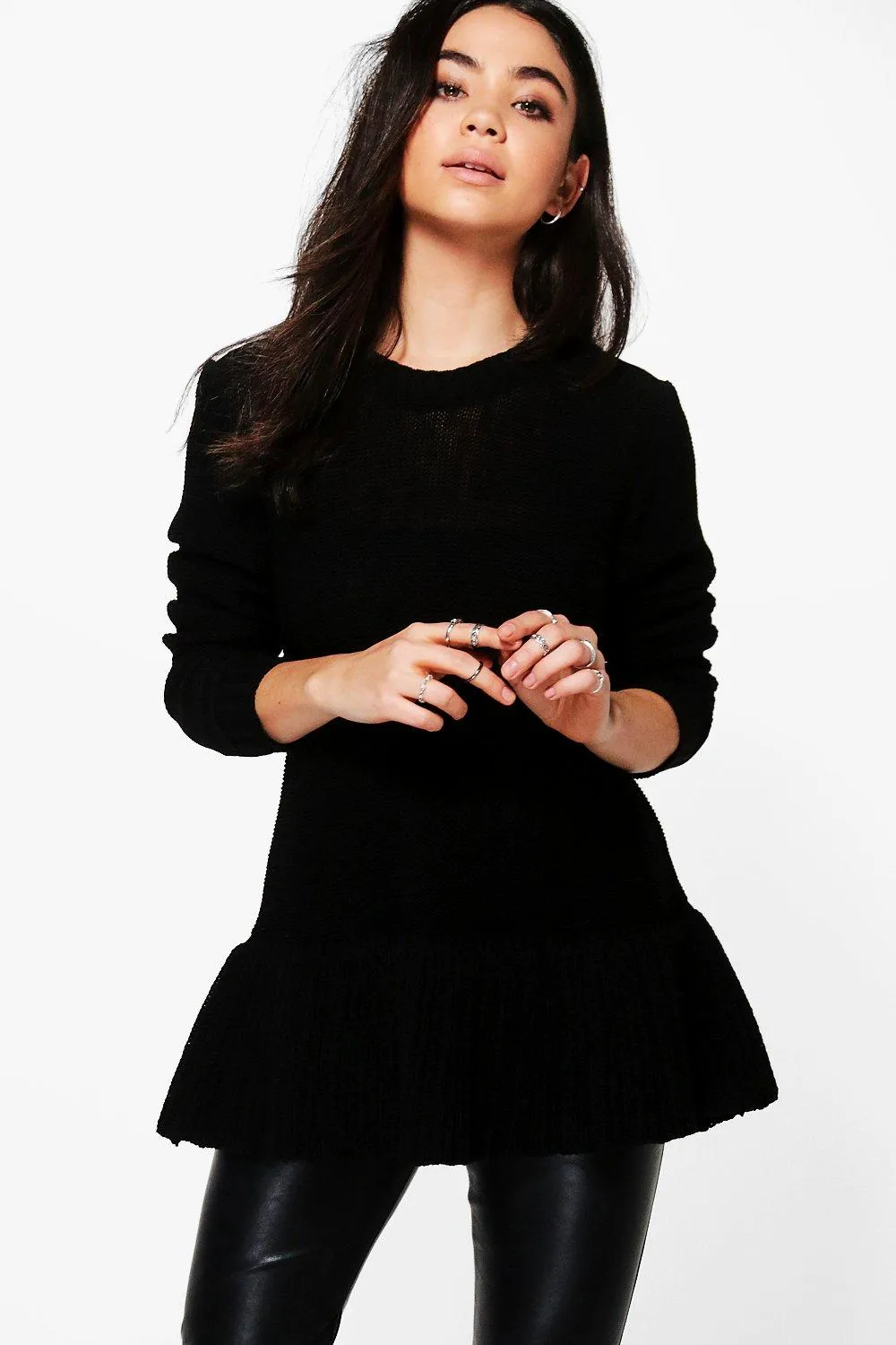 Catherine Ruffle Hem Sweater