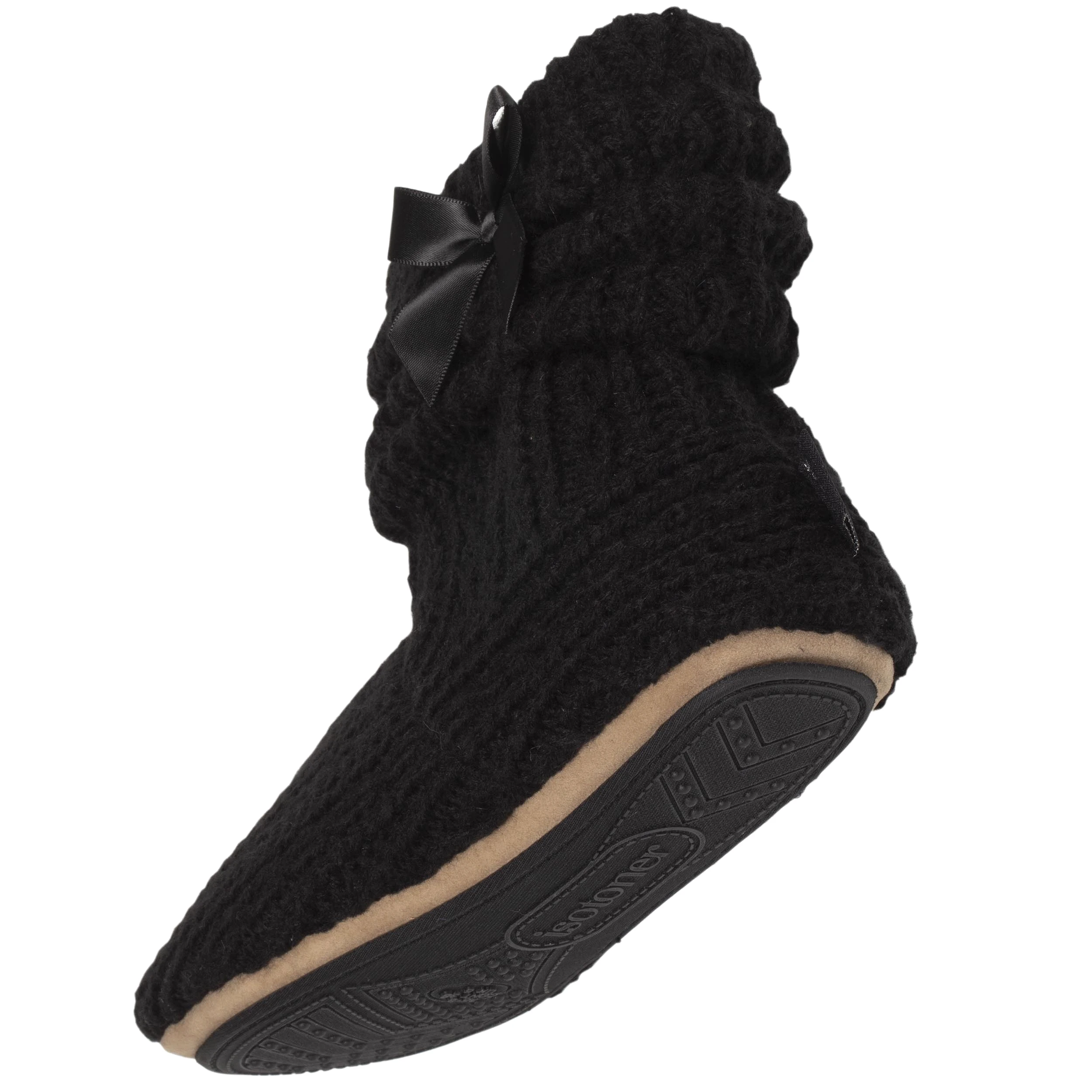 Chaussons bottillons Tricot Nud Noir