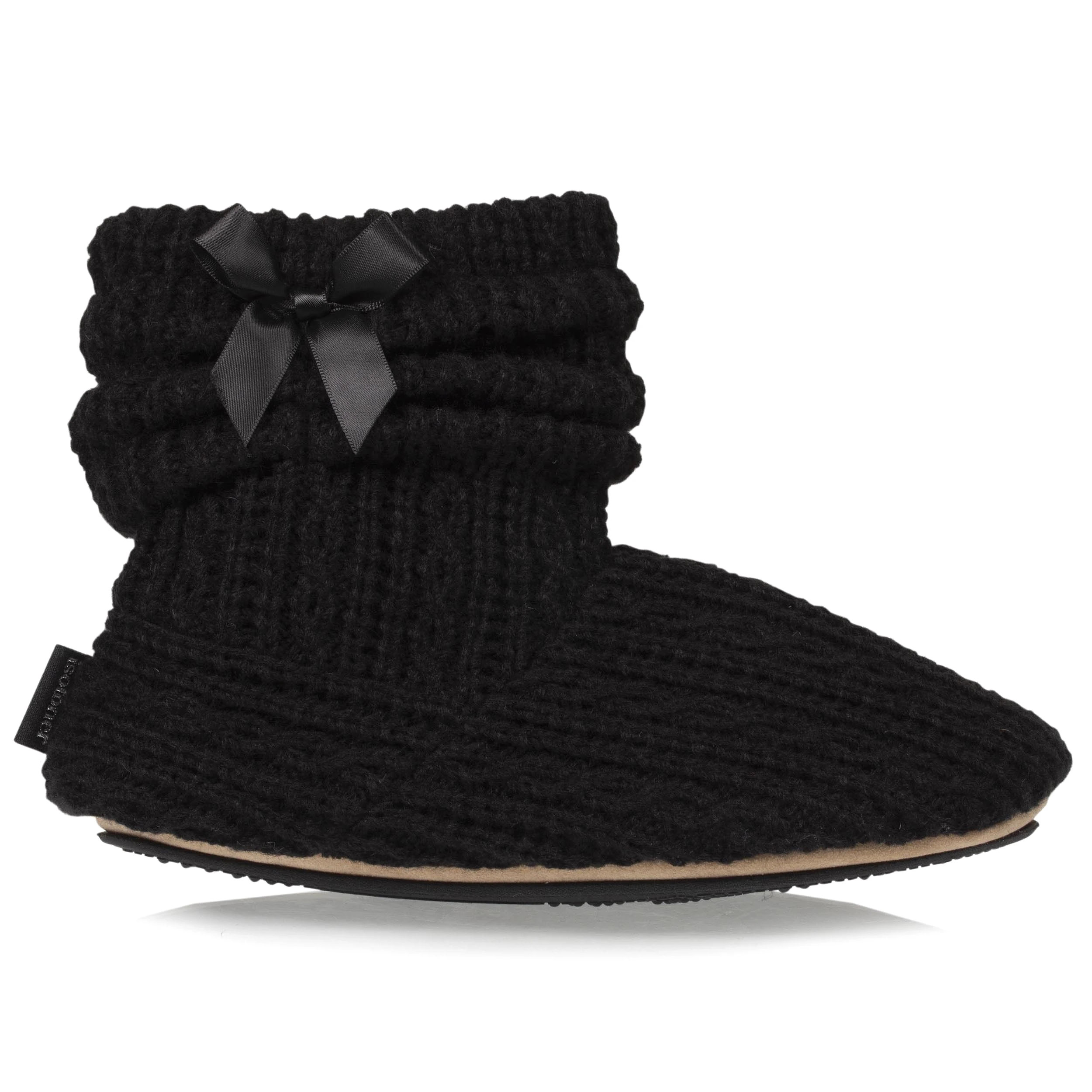 Chaussons bottillons Tricot Nud Noir