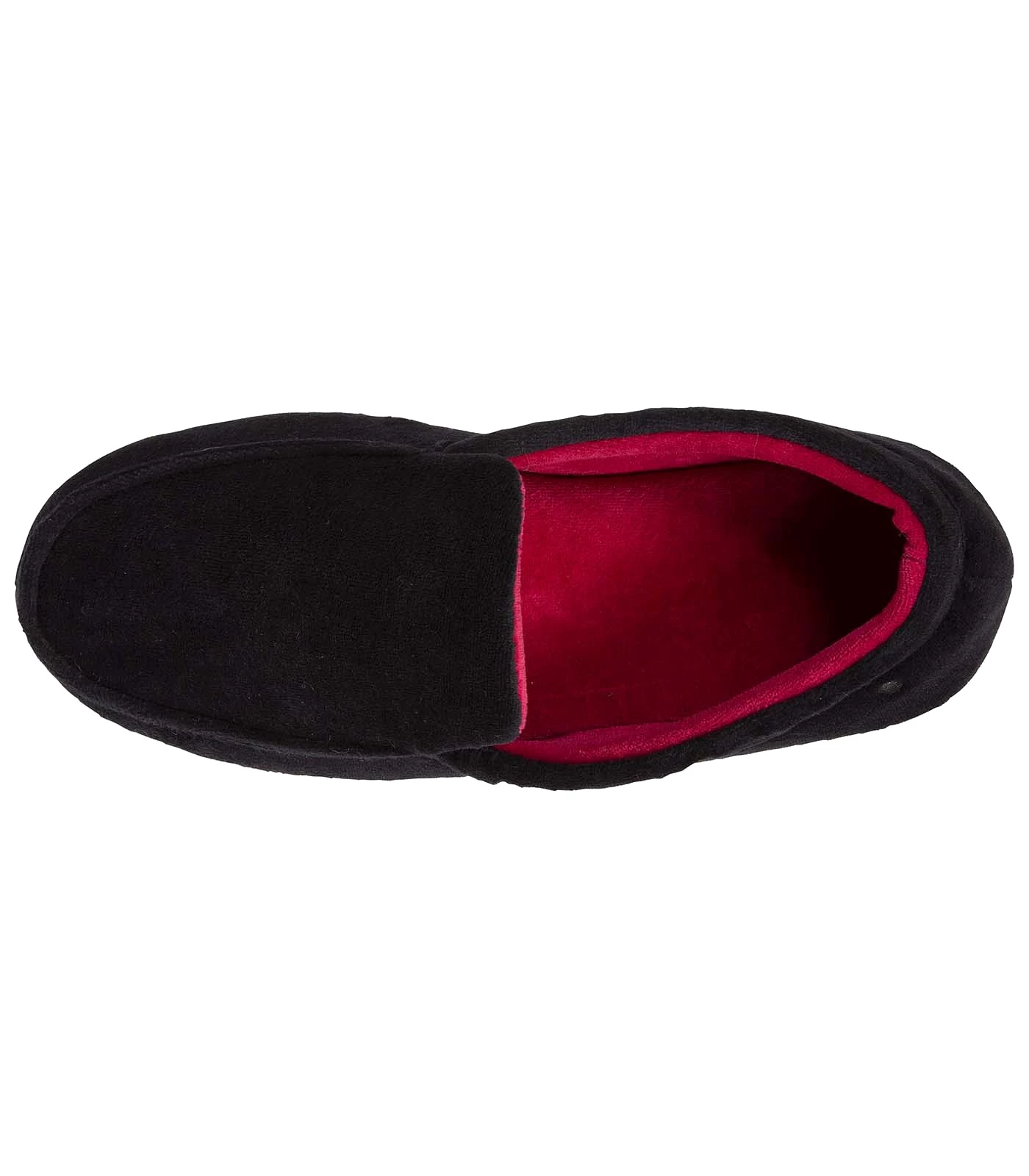 Chaussons mocassins Homme brodé Noir