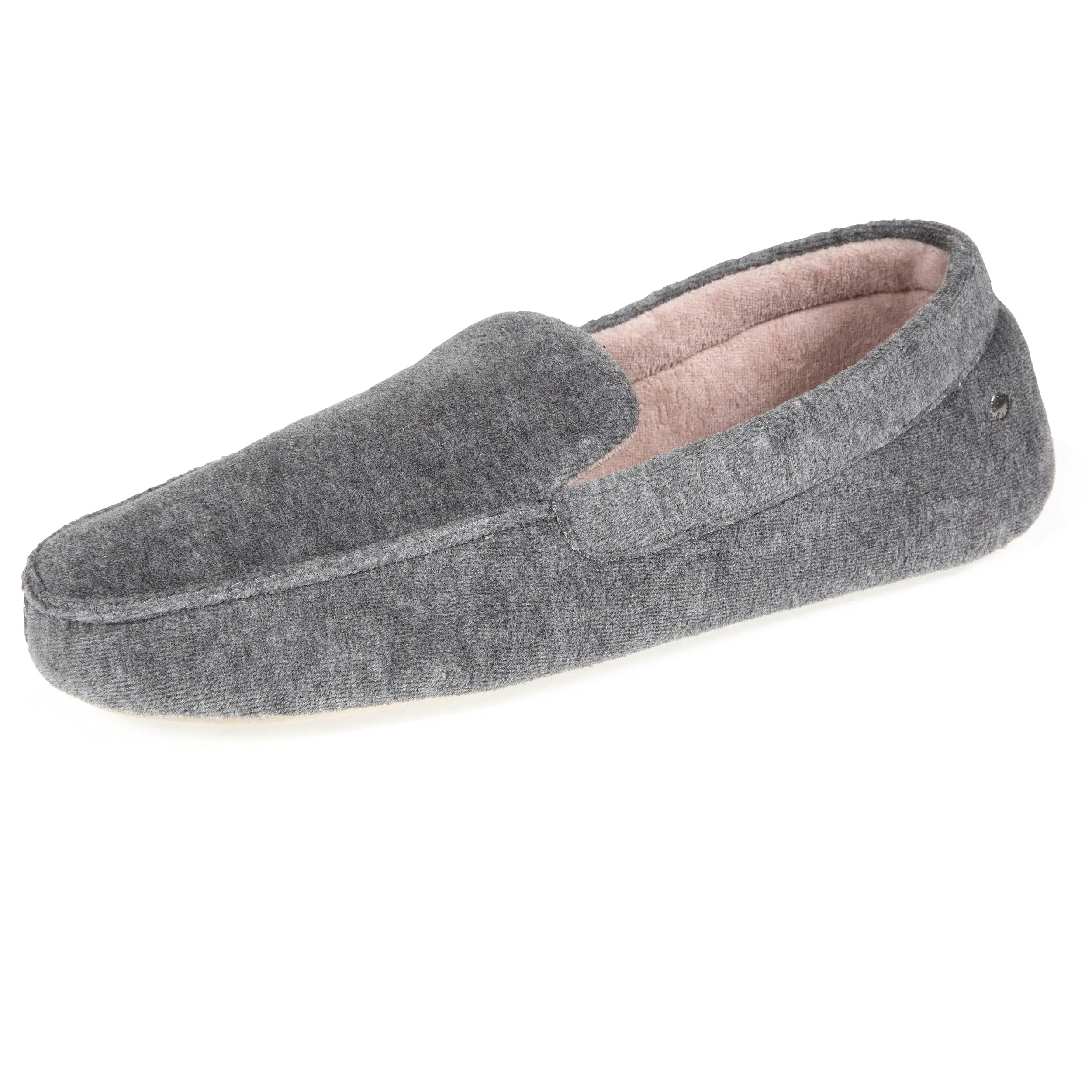 Chaussons mocassins Homme Gris Chiné