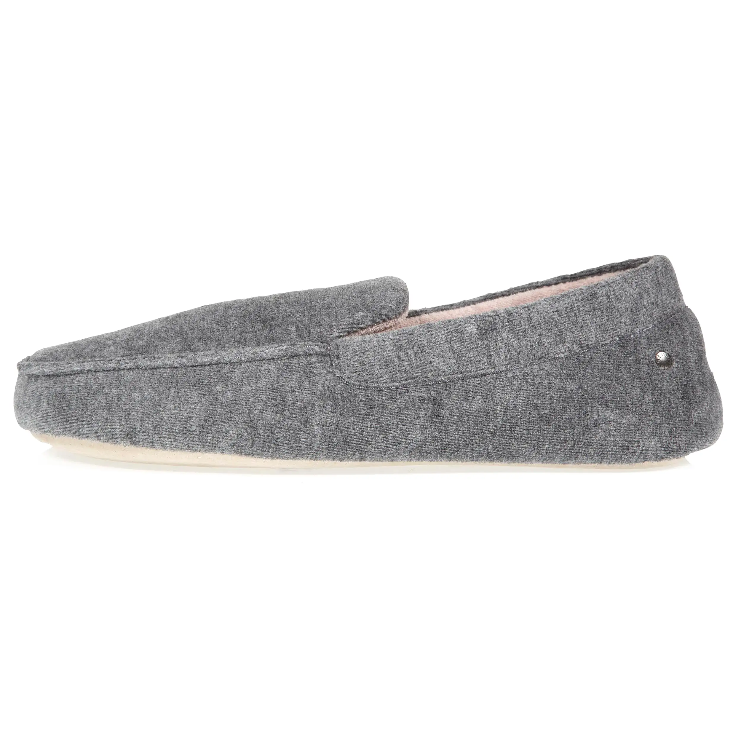 Chaussons mocassins Homme Gris Chiné