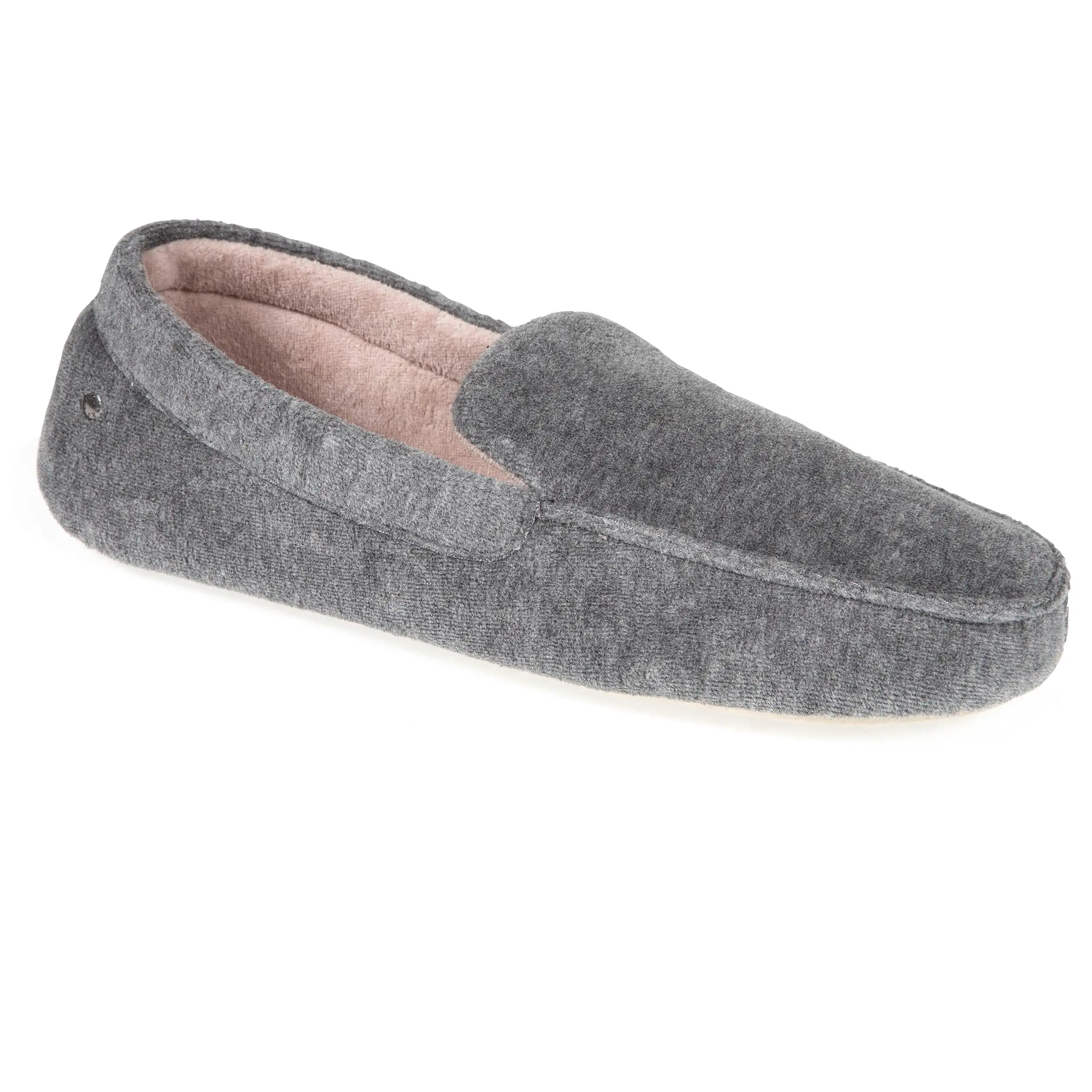 Chaussons mocassins Homme Gris Chiné