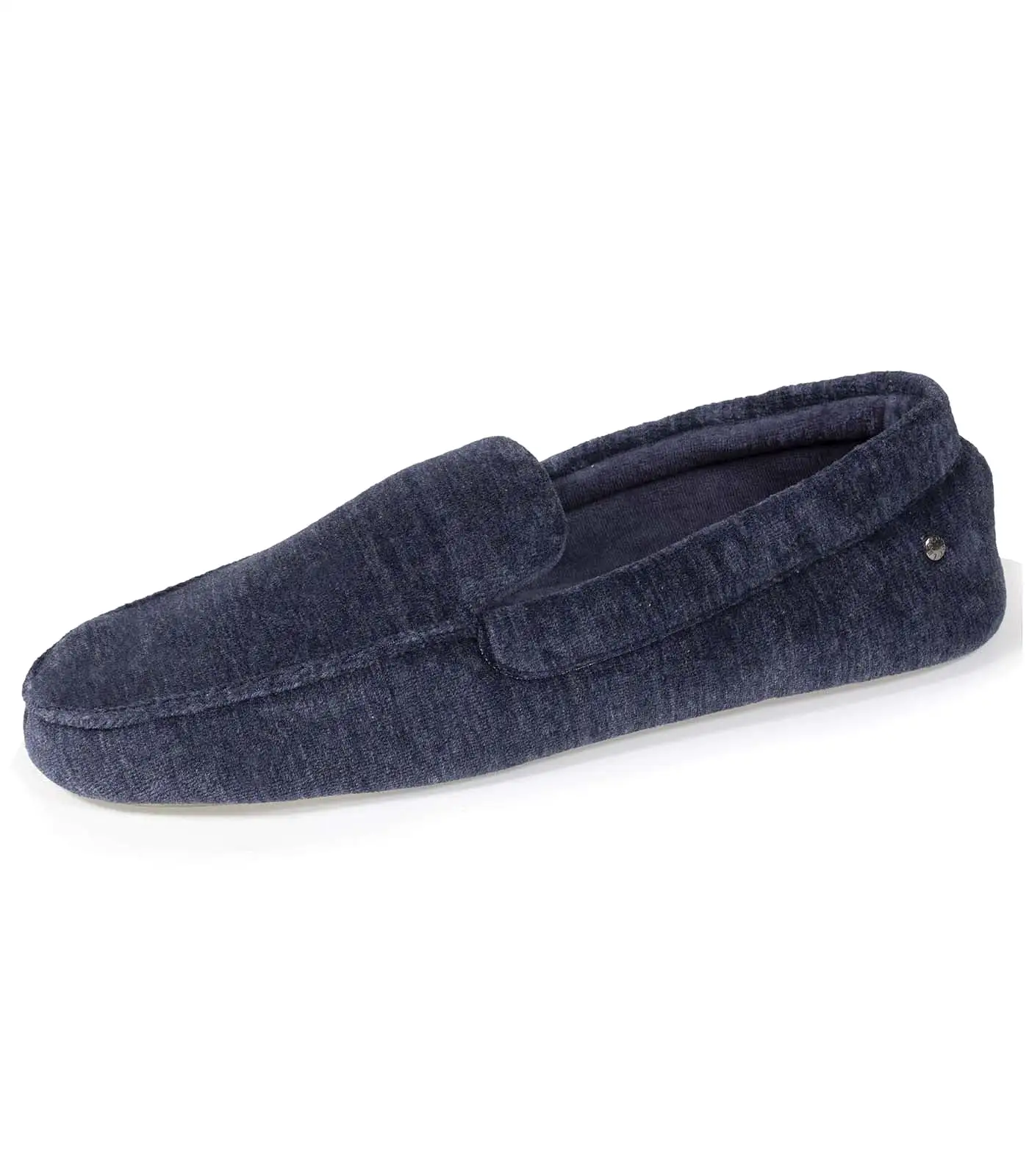 Chaussons mocassins Homme Marine Chiné