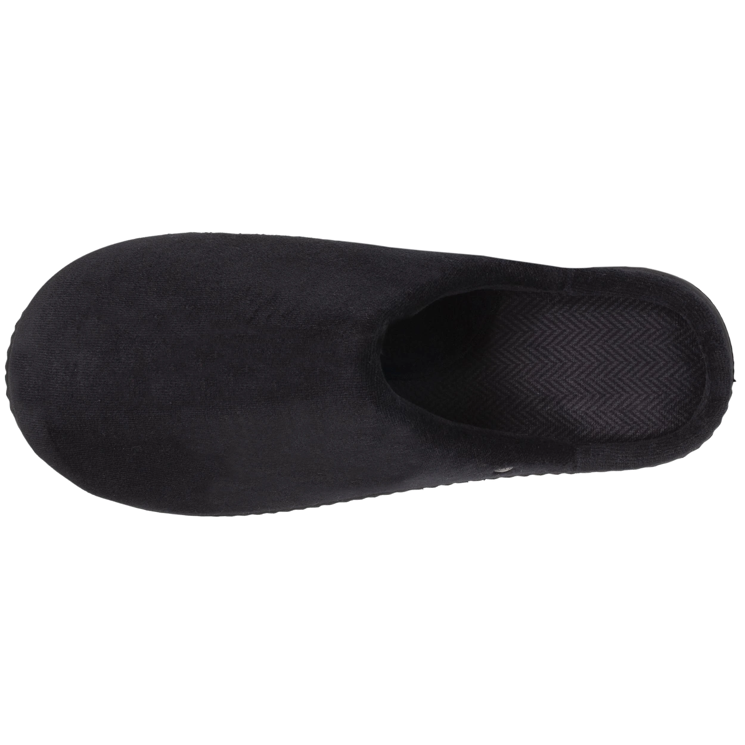 Chaussons mules Homme Noir Chevrons