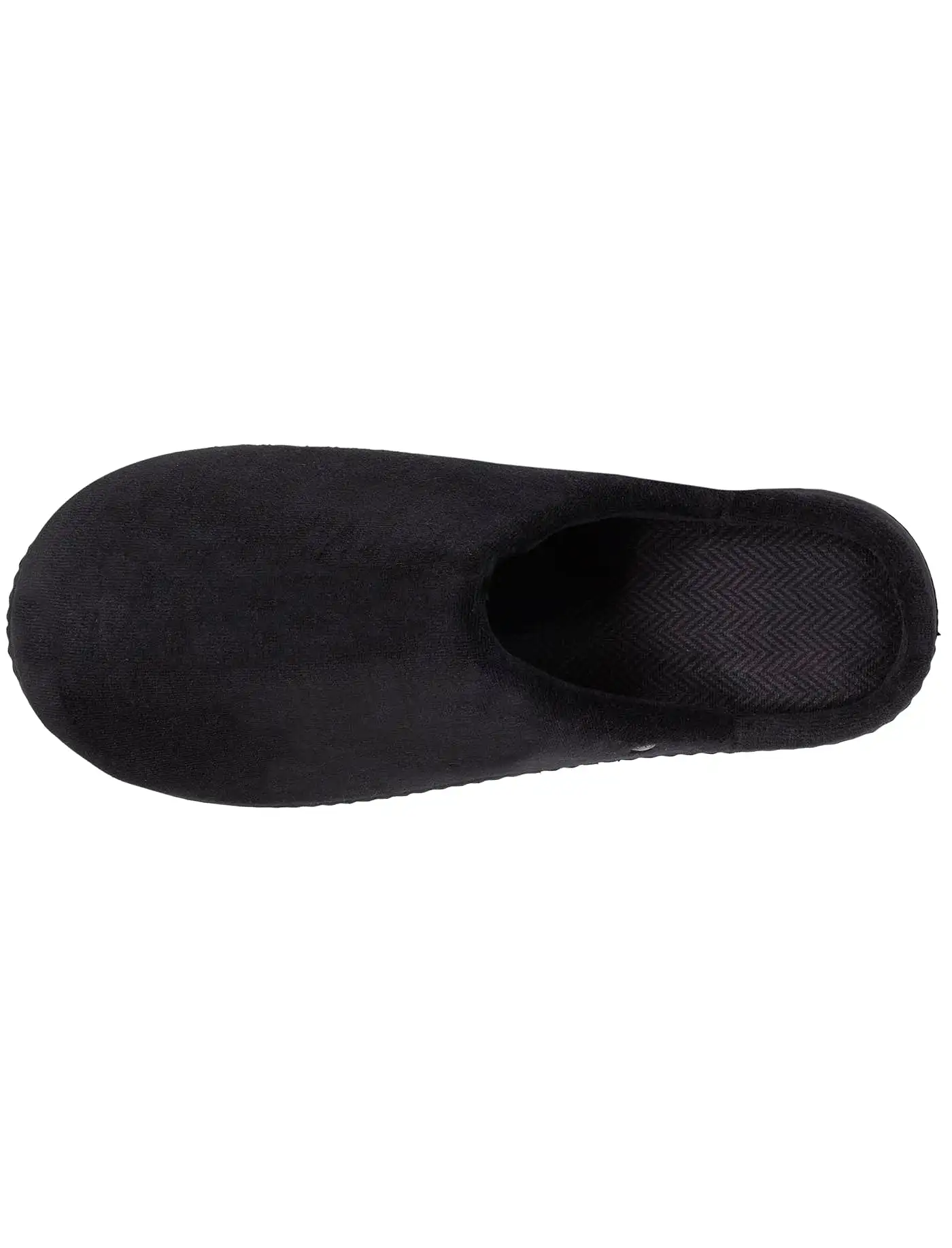 Chaussons mules Homme Noir Chevrons