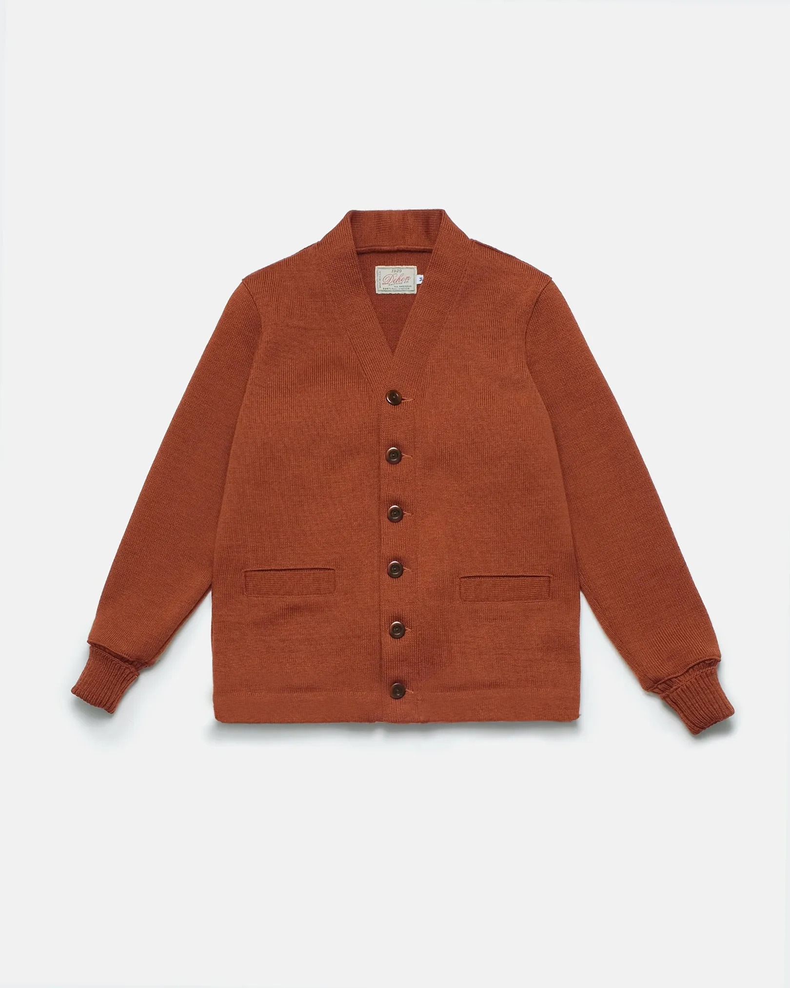 Classic Cardigan - Burnt Orange