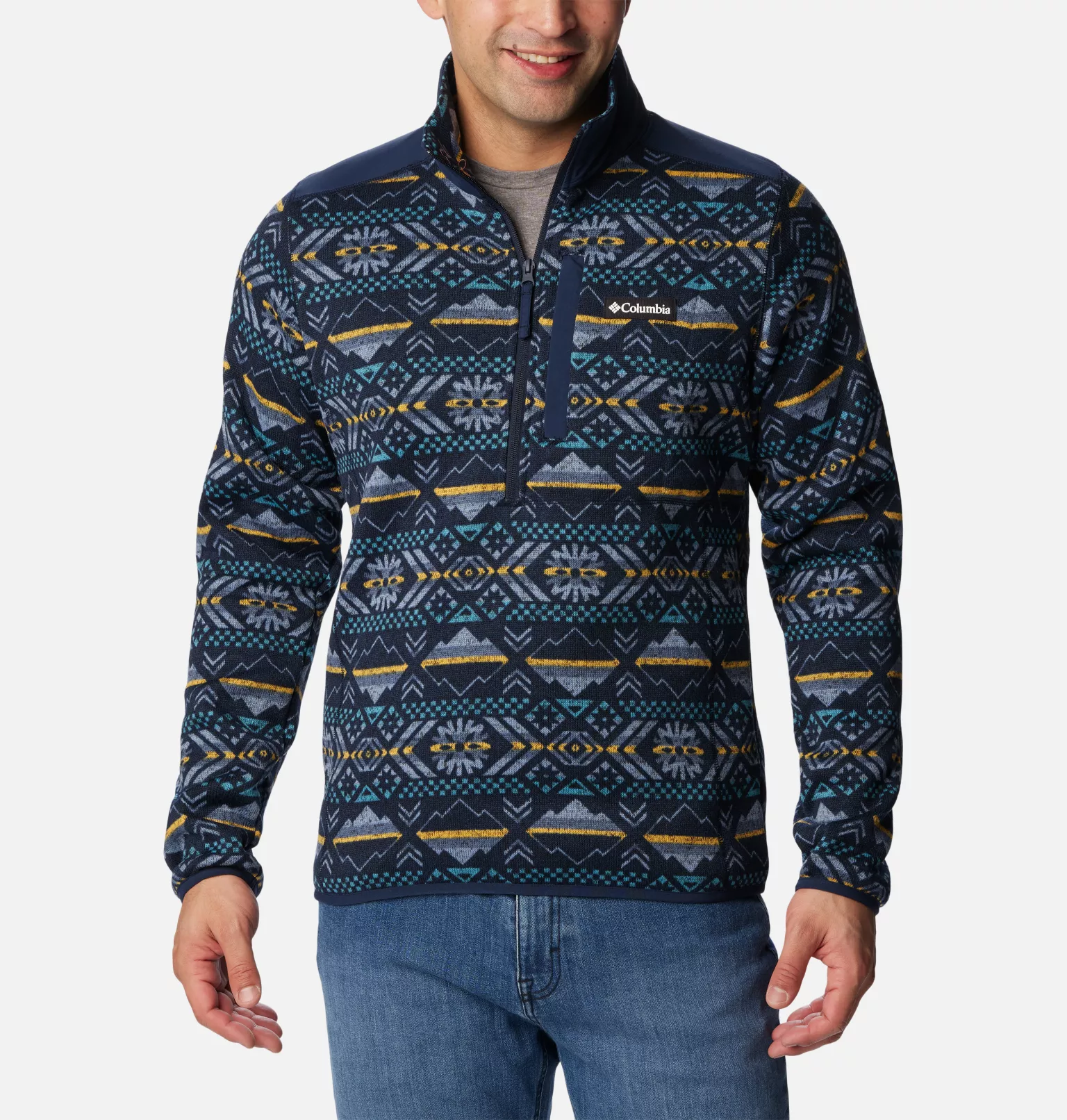 Columbia Sweater Weather II Printed Fleece Half Zip Pullover Men's - A One Clothing