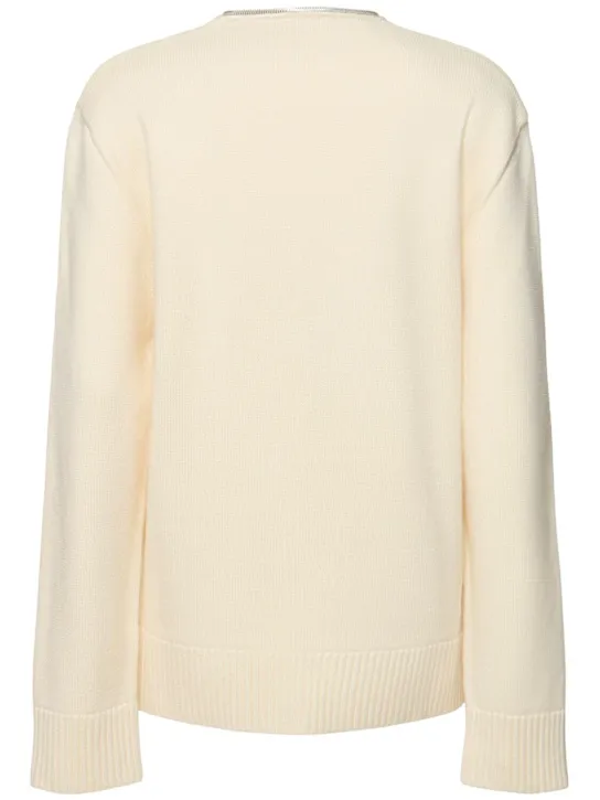 Courreges   Zipped wool sweater 