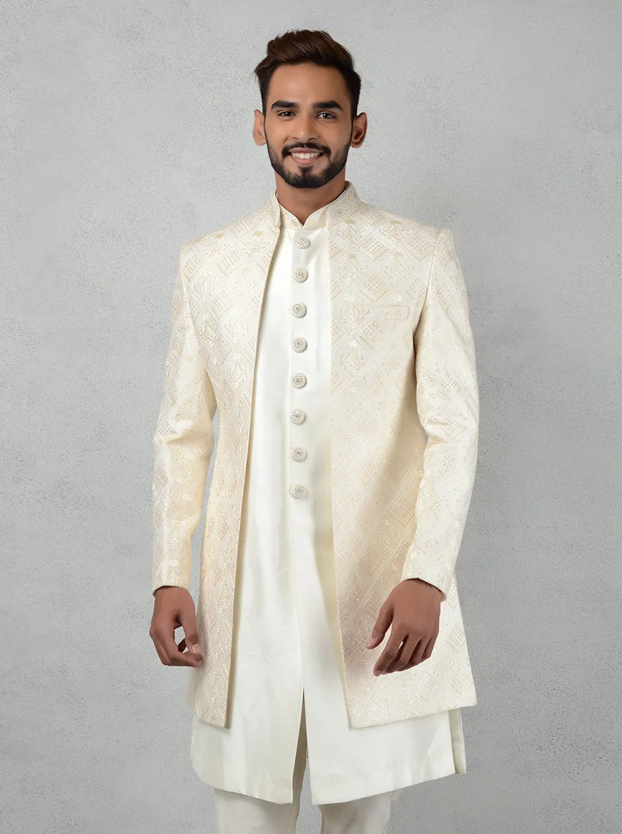 Cream Indowestern | TULA