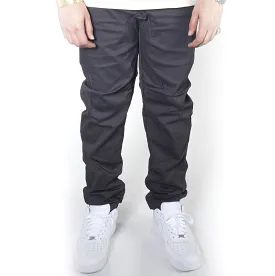 Dark Grey Twill Jogger Pants JG804