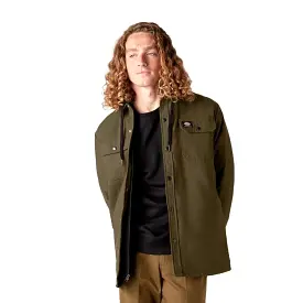 Dickies Canvas Duck Shirt Jacket w/ Hood Dark Olive