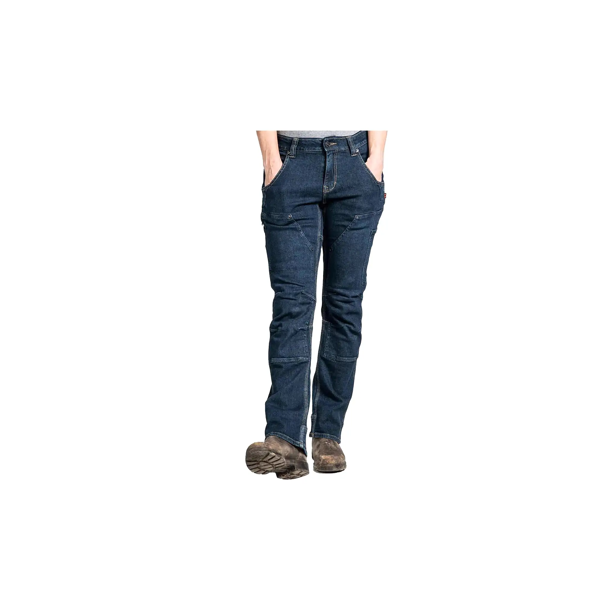 Dovetail Workwear Womens Britt X Power Hemp Indigo Denim