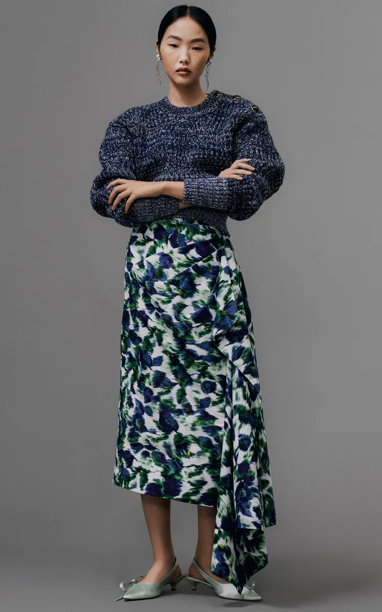 Erdem Wool Cropped Sweater