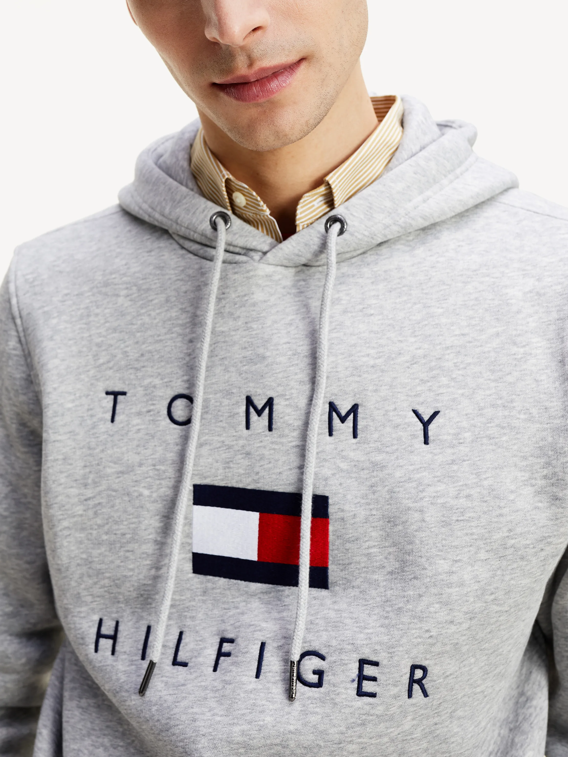 Flag Logo Cotton Blend Hoodie | Sweatshirts & Hoodies | Tommy Hilfiger